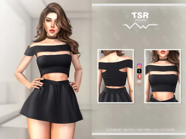 Alpha CLOTHES SET 385 BD1051 BD1052 - The Sims 4 Custom Content