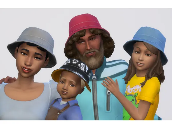 Maxis Match to Bucket Hat for Toddler and Up by Deastrumquodvicis - The Sims 4 Custom Content
