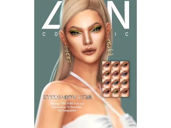 Alpha LEAN EYESHADOW CC28 by LEANSIMS - The Sims 4 Custom Content