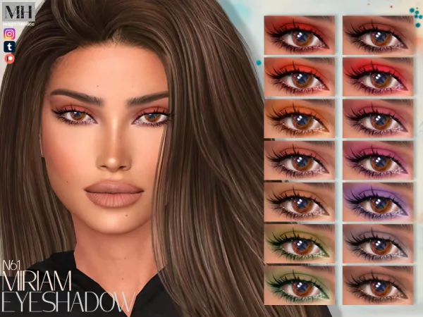 Alpha Miriam Eyeshadow N61 - The Sims 4 Custom Content