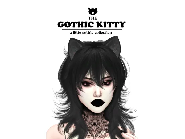 Maxis Match the gothic kitty a little gothic collection by Lady Simmer - The Sims 4 Custom Content