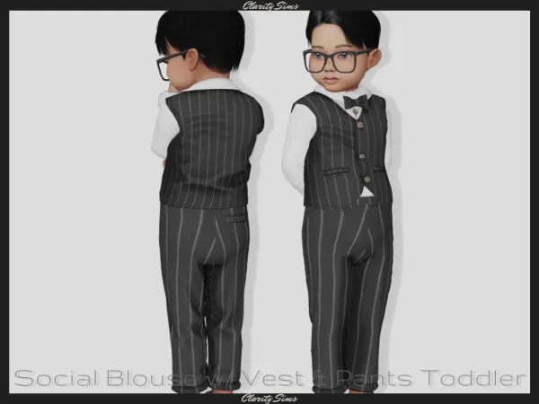 Alpha Social Outfit Toddler - The Sims 4 Custom Content