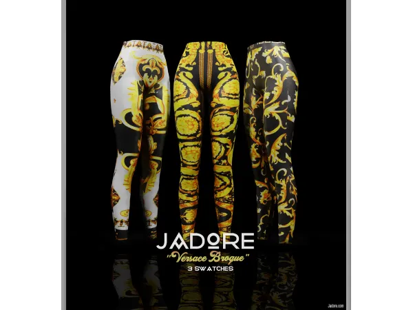 Alpha Versace Broque Leggings - The Sims 4 Custom Content