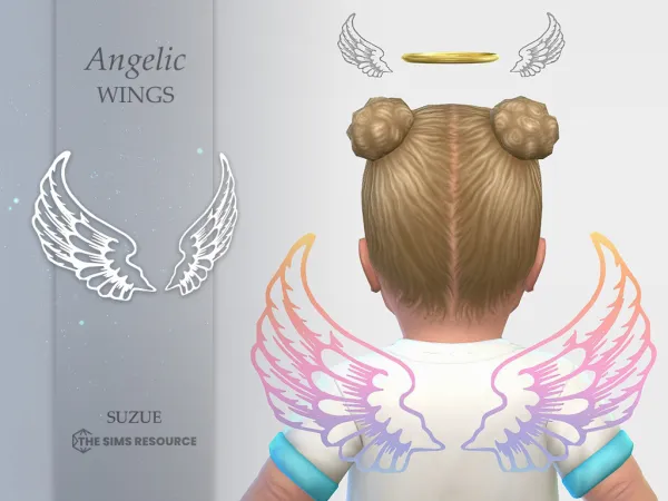 Alpha Angelic Wings Infant - The Sims 4 Custom Content