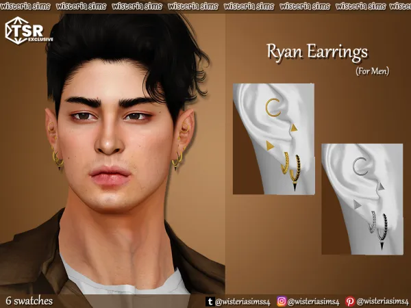 Alpha Jewelry for your Male Sims - The Sims 4 Custom Content