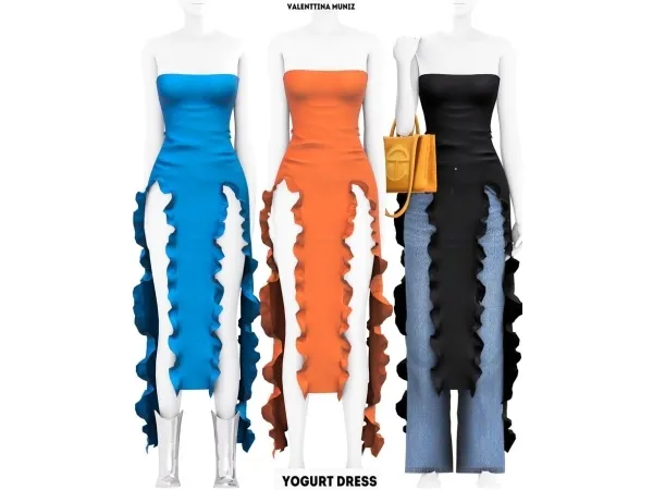 Alpha Yogurt Dress Valenttina Muniz Custom Content - The Sims 4 Custom Content