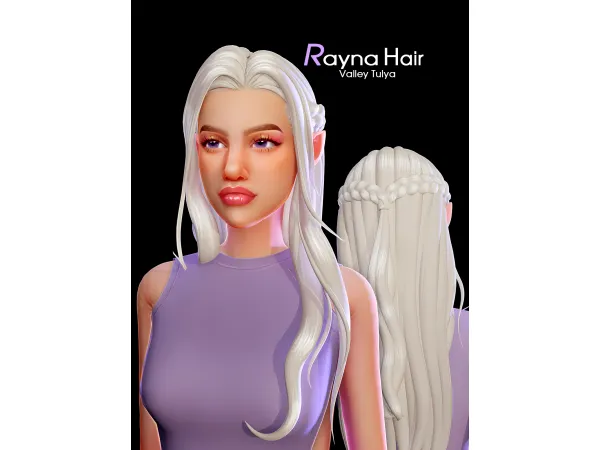 Maxis Match ( ) Rayna Hair by Valley Tulya update - The Sims 4 Custom Content