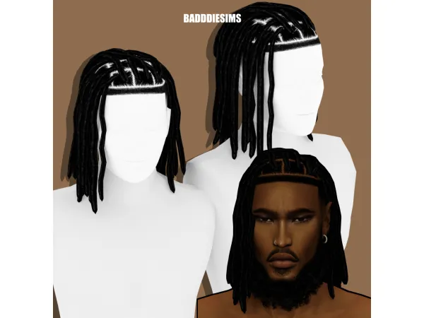 Alpha HASSAN LOCS V2 by BADDDIESIMS - The Sims 4 Custom Content