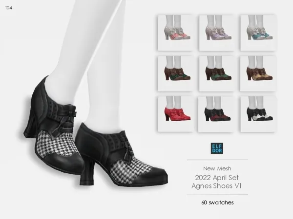 Maxis Match Agnes Shoes V1 - The Sims 4 Custom Content