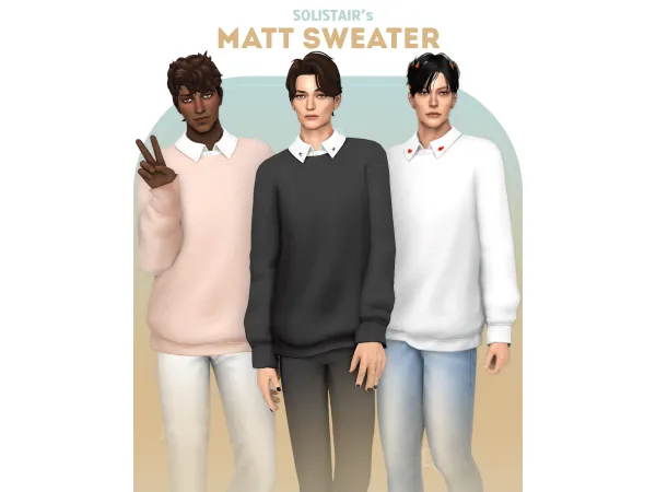 Maxis Match Matt ShirtSweater by Solistair - The Sims 4 Custom Content