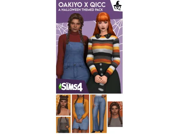 Maxis Match Oakiyo x QICC A Halloween Themed Pack Part 2 - The Sims 4 Custom Content
