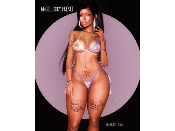 Mix Angel Body Preset by NoNvme Studios - The Sims 4 Custom Content