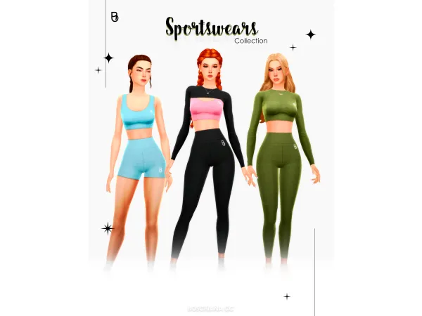 Maxis Match SPORTSWEAR COLLECTION - The Sims 4 Custom Content
