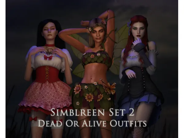 Alpha Simblreen Set 2 by astya96cc - The Sims 4 Custom Content