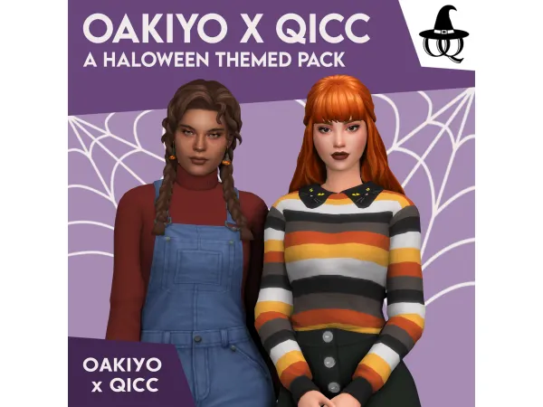 Maxis Match Oakiyo x QICC A Halloween Themed Pack Part 1 - The Sims 4 Custom Content