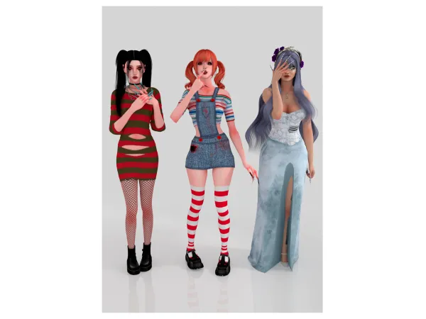 Alpha ANGEL HALLOWEEN BESTIES COLLECTION - The Sims 4 Custom Content