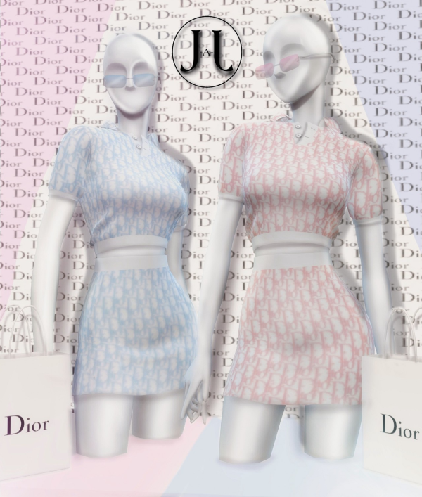 Alpha Dior set by simsfinds - The Sims 4 Custom Content