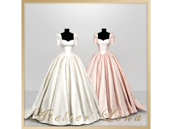 Alpha [Atelier Lena] Wish Dress Set by Atelier Lena - The Sims 4 Custom Content