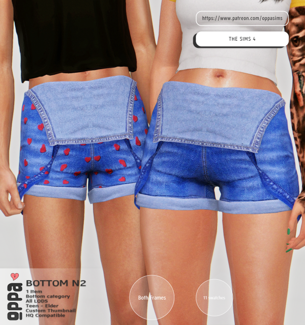 Alpha OPPA MBottom N2 added update by simsfinds - The Sims 4 Custom Content