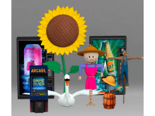 Alpha CLUTTER Autumn Musings by Jennifer Jennisims - The Sims 4 Custom Content