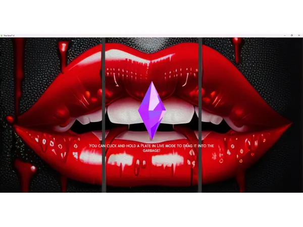 Alpha Dripping Lips Loading Screen by Fatal Rose Creations - The Sims 4 Custom Content