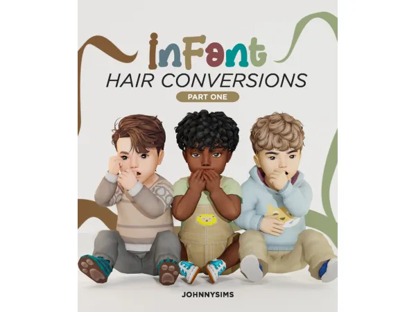 Maxis Match Infant Hair Conversions Pt1 - The Sims 4 Custom Content