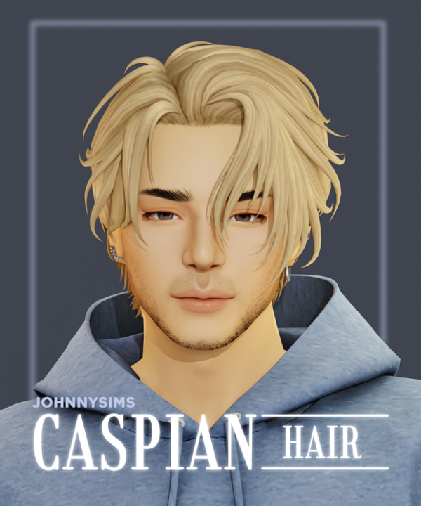 Maxis Match Caspian Hair by simsfinds - The Sims 4 Custom Content