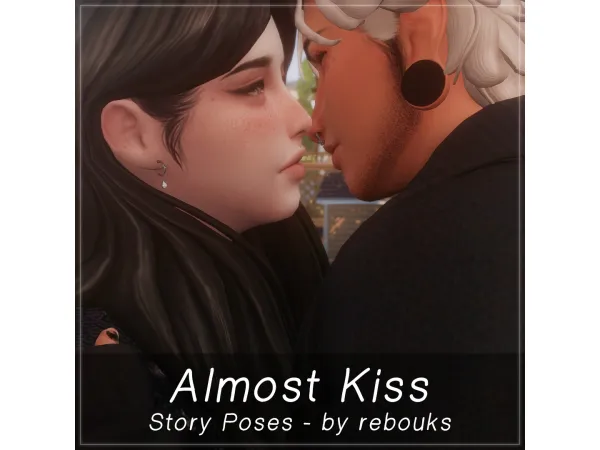 Mix Story Poses Almost Kiss - The Sims 4 Custom Content