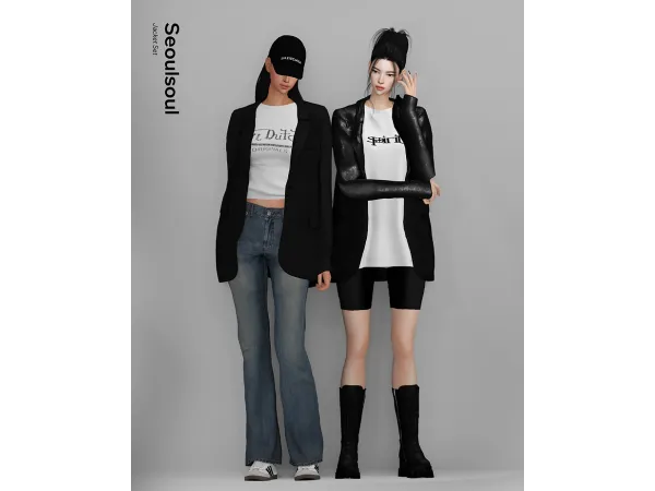 Alpha SIMS4 Jacket Set - The Sims 4 Custom Content