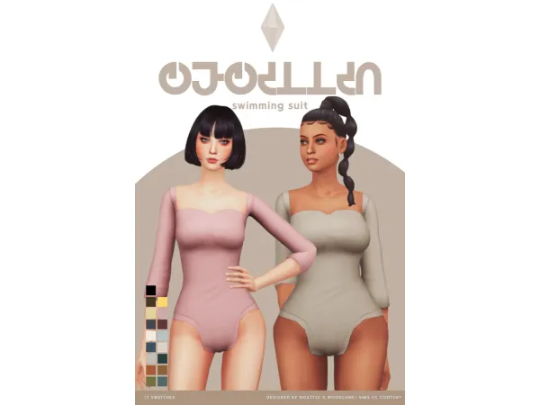 Maxis Match Cecillia SwimmingSuit - The Sims 4 Custom Content