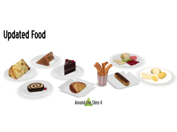 Mix Sims 4 Updated food - The Sims 4 Custom Content