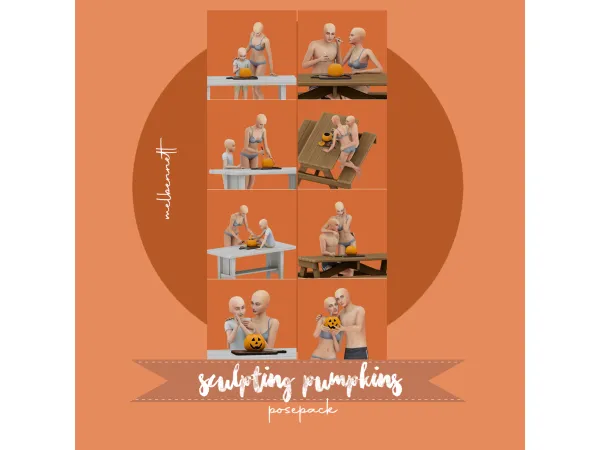 Sculpting Pumpkins Posepack