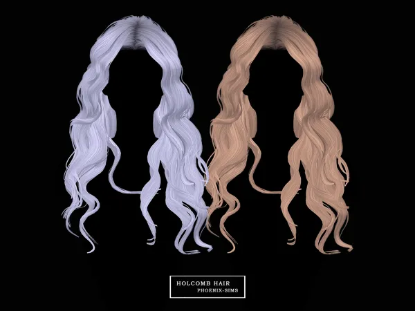 Alpha Holcomb Hair - The Sims 4 Custom Content