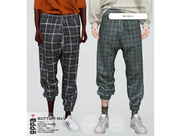 Alpha OPPA UBottom N4 - The Sims 4 Custom Content