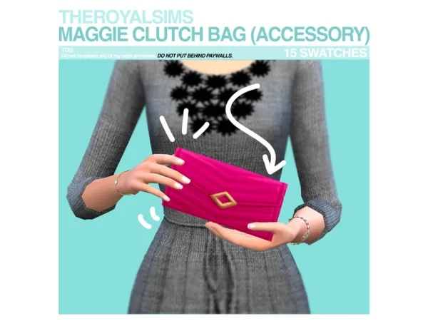THEROYALSIMS MAGGIE CLUTCH BAG (ACCESSORY))