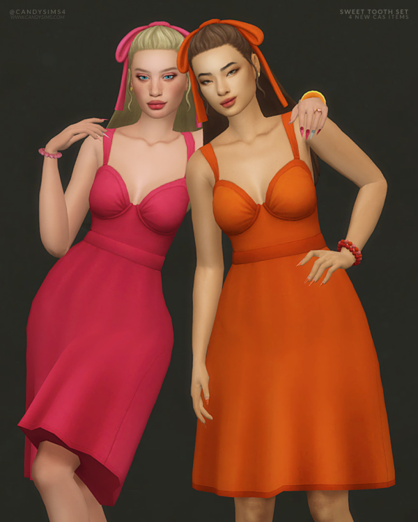 Maxis Match SWEET TOOTH SET by simsfinds - The Sims 4 Custom Content