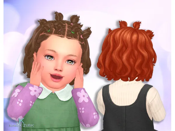 Maxis Match Katy Ponytails for Infants - The Sims 4 custom content
