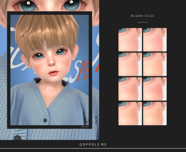 Alpha GPME GOLD Blush CC22 by simsfinds - The Sims 4 Custom Content
