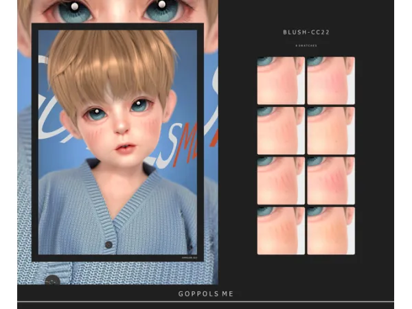 Alpha GPME GOLD Blush CC22 - The Sims 4 Custom Content