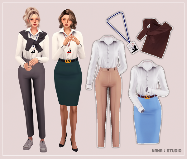 Alpha Worker set by simsfinds - The Sims 4 Custom Content
