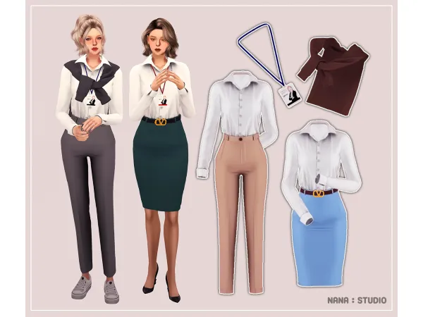 Alpha Worker set - The Sims 4 Custom Content