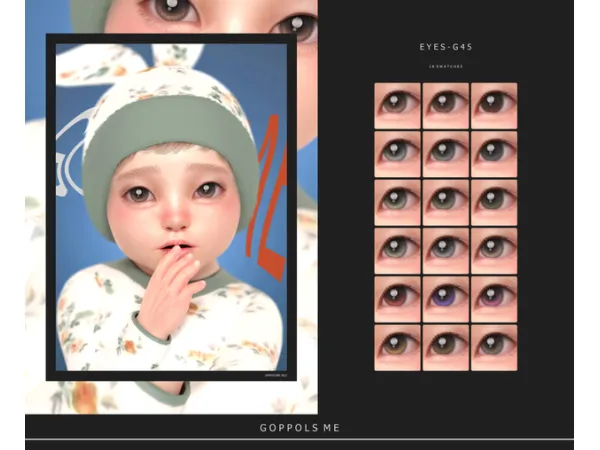 Alpha GPME GOLD Eyes G45 - The Sims 4 Custom Content