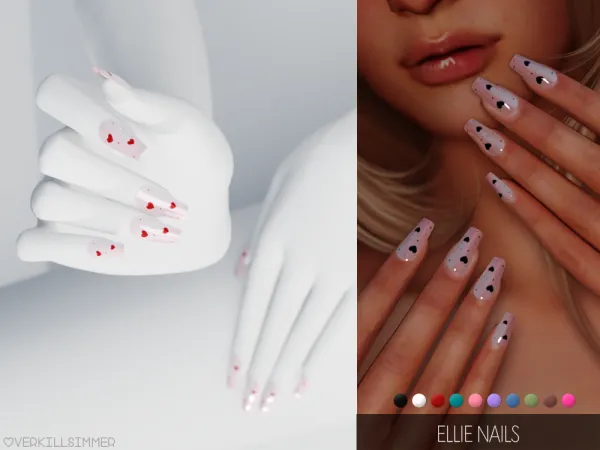 Alpha Ellie nails - The Sims 4 Custom Content