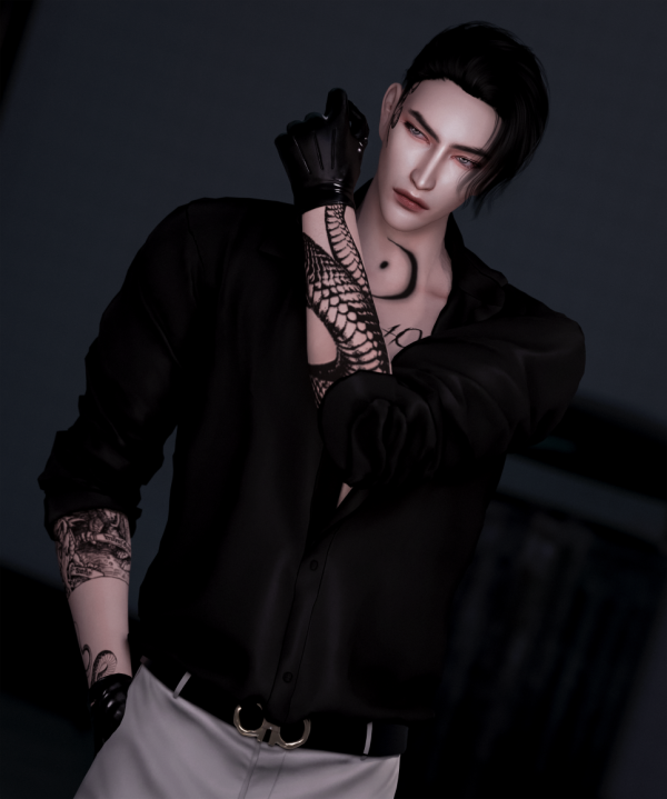 Mix The Ouroboros Tattoo HQ by simsfinds - The Sims 4 Custom Content