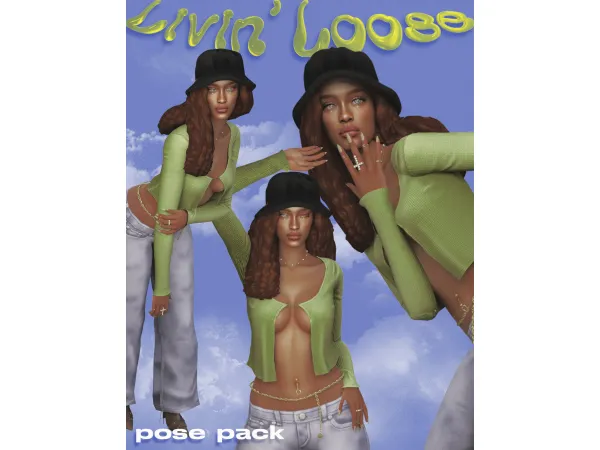 Mix LIVIN LOOSE 4K FOLLOWERS GIFT POSEPACK by magbay - The Sims 4 Custom Content