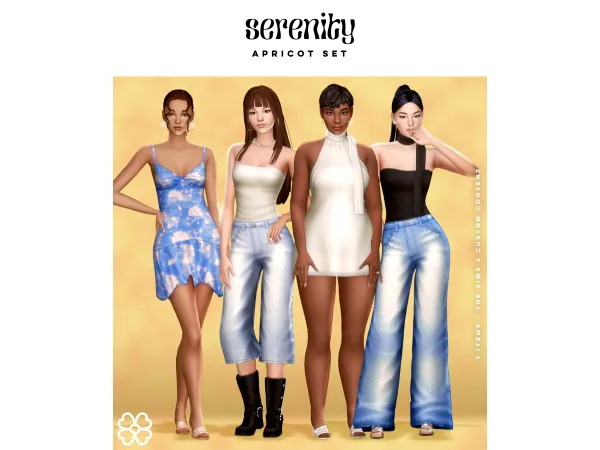 Maxis Match Apricot Set (7 items) updated - The Sims 4 Custom Content
