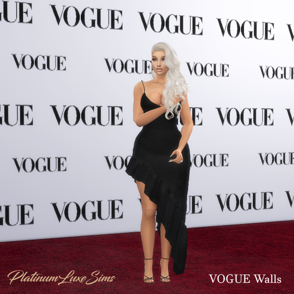 Alpha VOGUE Walls by simsfinds - The Sims 4 Custom Content