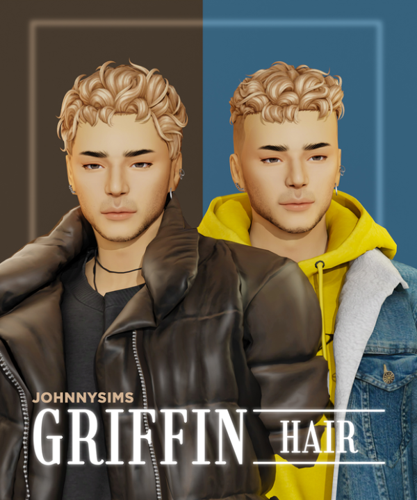 Maxis Match Griffin Hair by simsfinds - The Sims 4 Custom Content