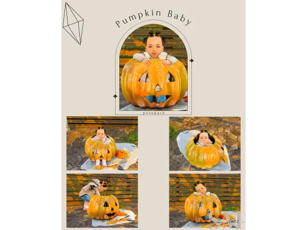 Mix 05 Theme Pumpkin Baby - The Sims 4 Custom Content