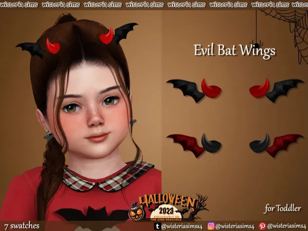 Mix Accessories for your little devils wings - The Sims 4 Custom Content